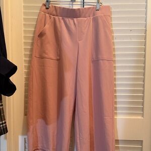 Nina Leonard Soft Pink Wide Leg Pants